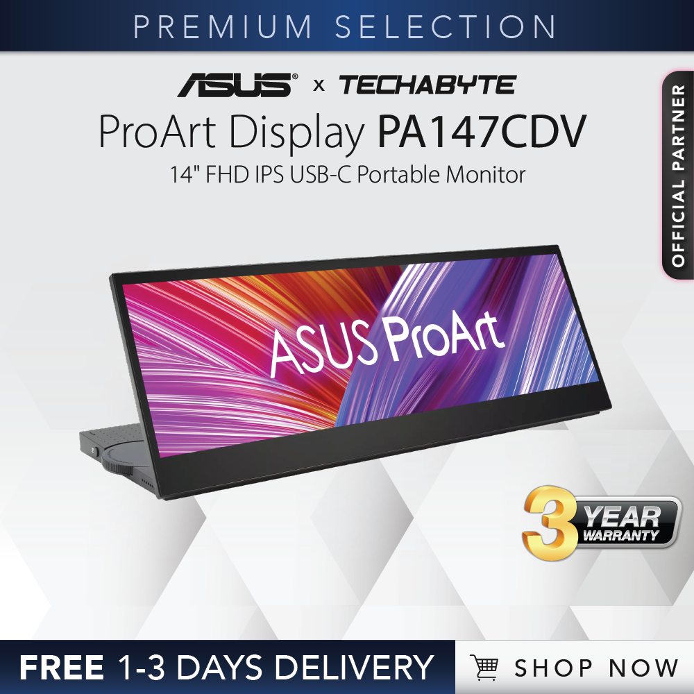 ASUS ProArt Display PA147CDV | 14" FHD | IPS | USB-C Portable Monitor ...