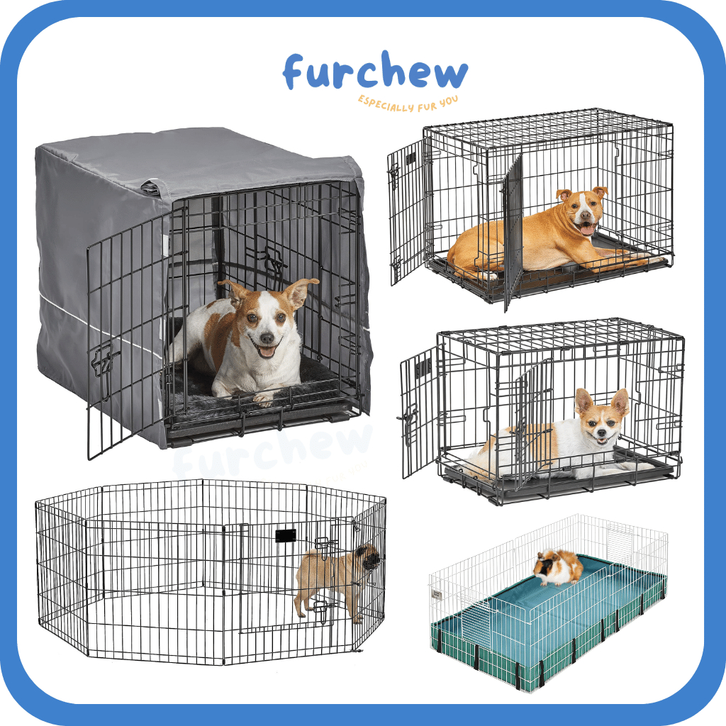 Picture of [SG] MidWest Pet Crate Playpen Cage Fence Gate with Door - for Dogs ...