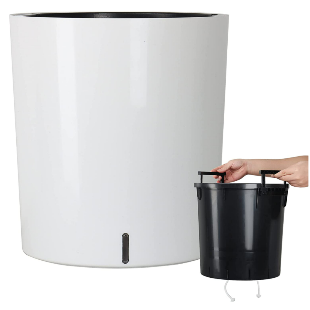 Plant Pot Self Watering Planter Water Level Indicator Dual Pot Self