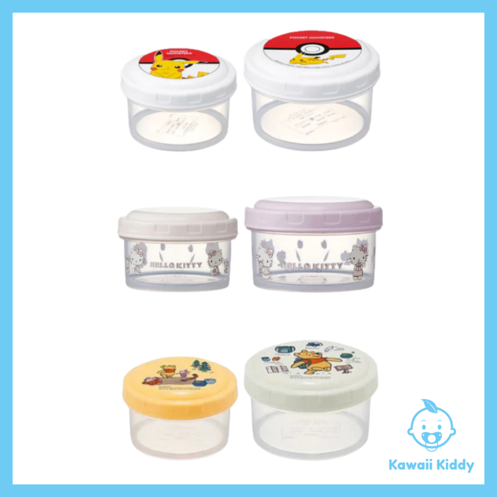 [Kawaii Kiddy] SKATER Round Food Container [230ml + 400ml] - Hello ...