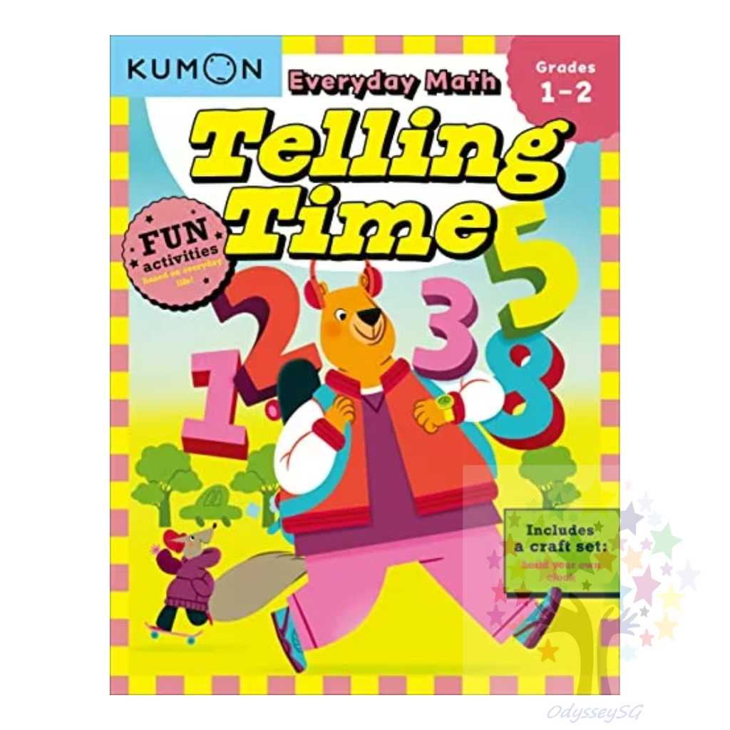 Kumon Everyday Math - Telling Time - Real Time Math Activity book - Age ...
