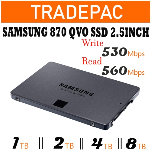 SAMSUNG 870 QVO 1TB/2TB/4TB/8TB Internal SSD 2.5Inch Shopee Singapore
