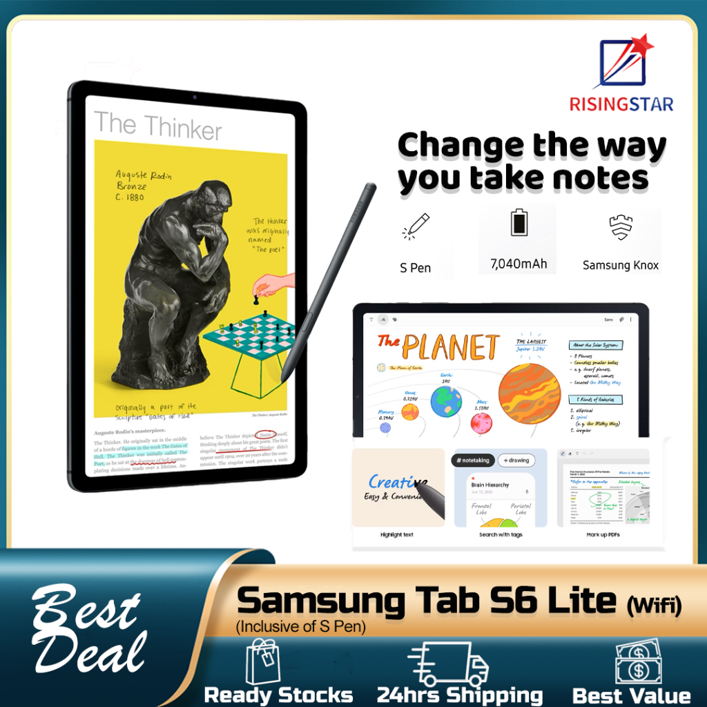 Samsung Tab S6 Lite 2022 Edition (Wifi) SPen included4GB Ram 128GB