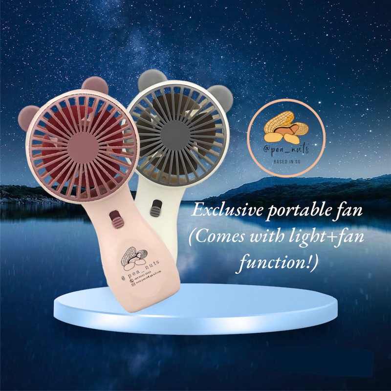 [SG SELLER] 1pc Mini Portable Cat ears Fan with 2 Modes Exclusive ...