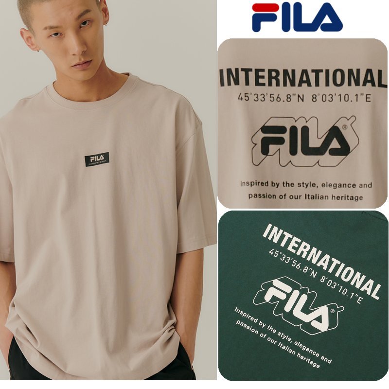 FILA Korea FILA INTERNATIONAL S S T Shirts FE2RSE5312X 2 Colors T shirts FILA Korean Size Shopee Singapore