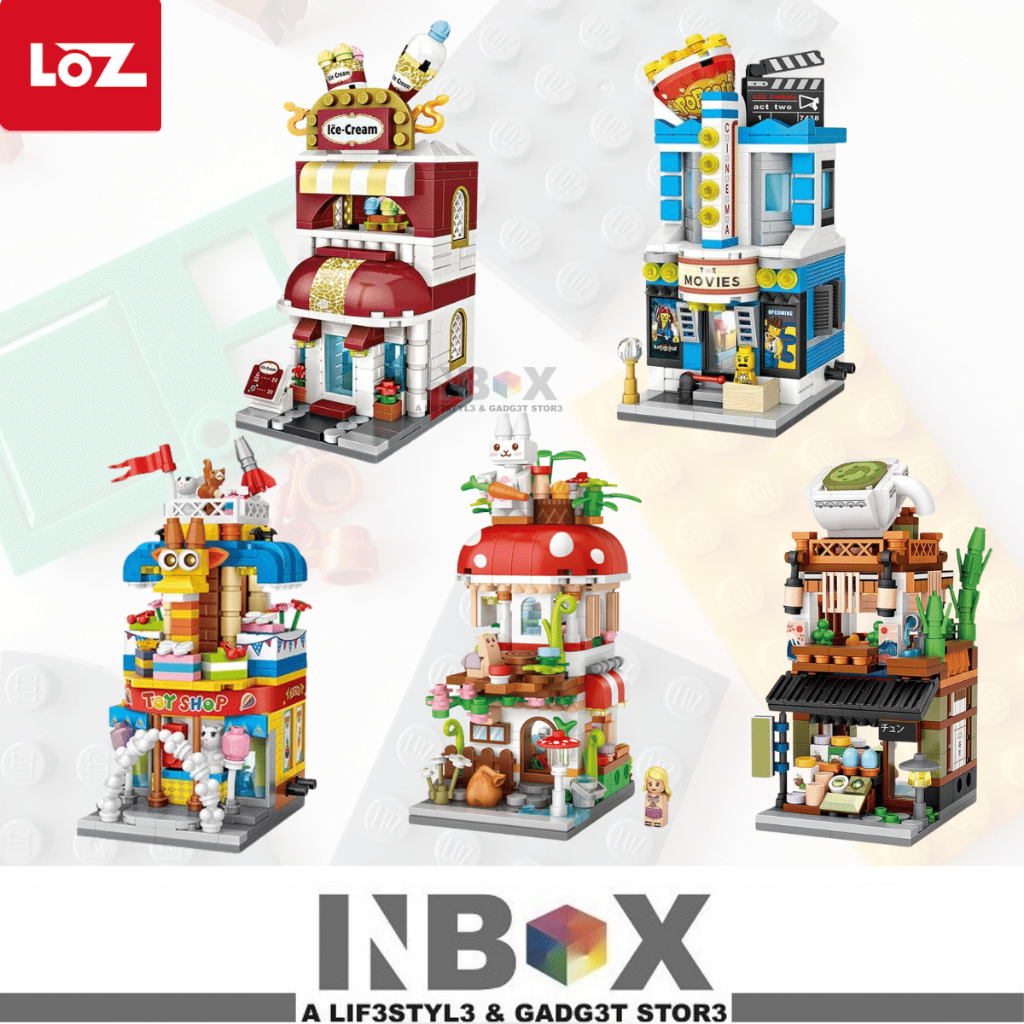 IN-BOX 1835 Mini block- Street mini (Purple) | Shopee Singapore