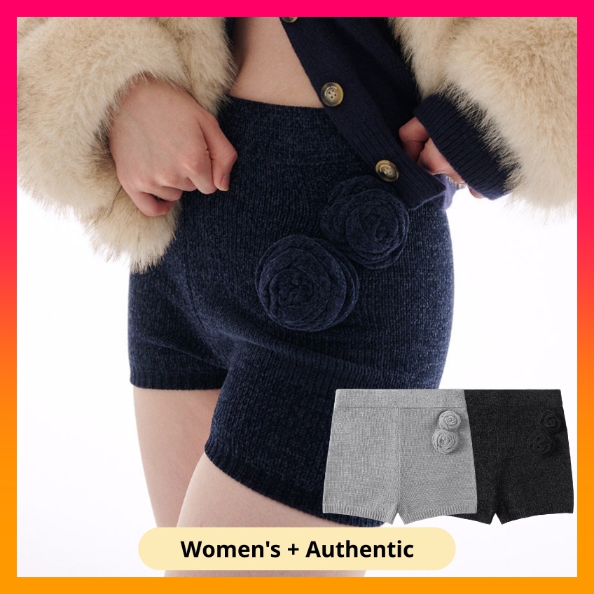 IVE AnYujin PICK] MARDI MERCREDI KNIT SHORTS ROSE (2025New