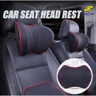 Car Leather Safety Pillow Auto Universal Headrest Breathe Car Headrest  Stylish Soft Car Seat Head Neck Support Car Neck Pillows