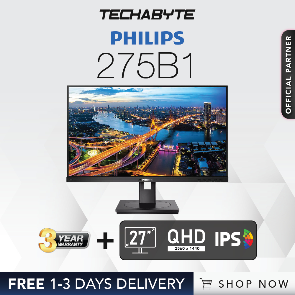 Philips 275B1 / 245B1 | 27" / 24" | IPS QHD | 75Hz | Built-in Stereo ...