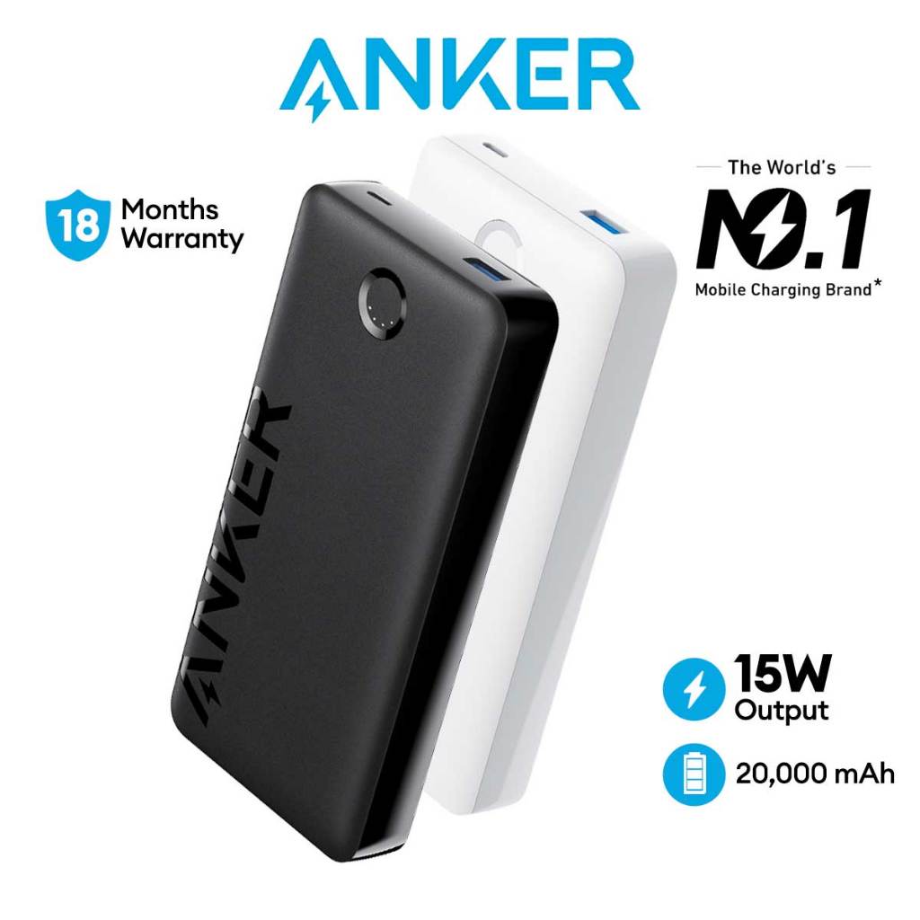 Anker Portable Charger, 325 Power Bank (PowerCore 20K II), 20,000mAh