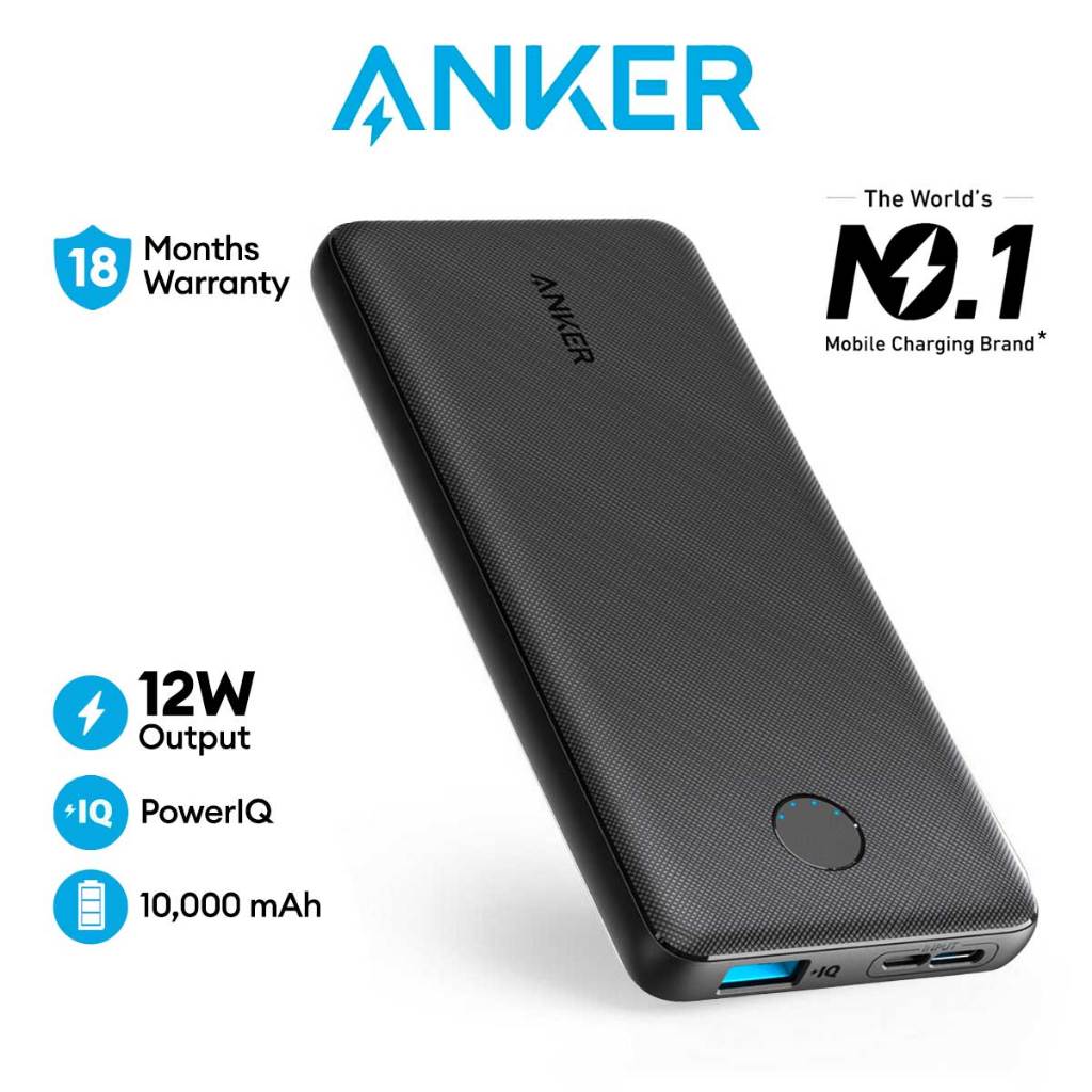 Anker Powerbank PowerCore Metro Slim 10000, Ultra Slim Ultra-Compact ...
