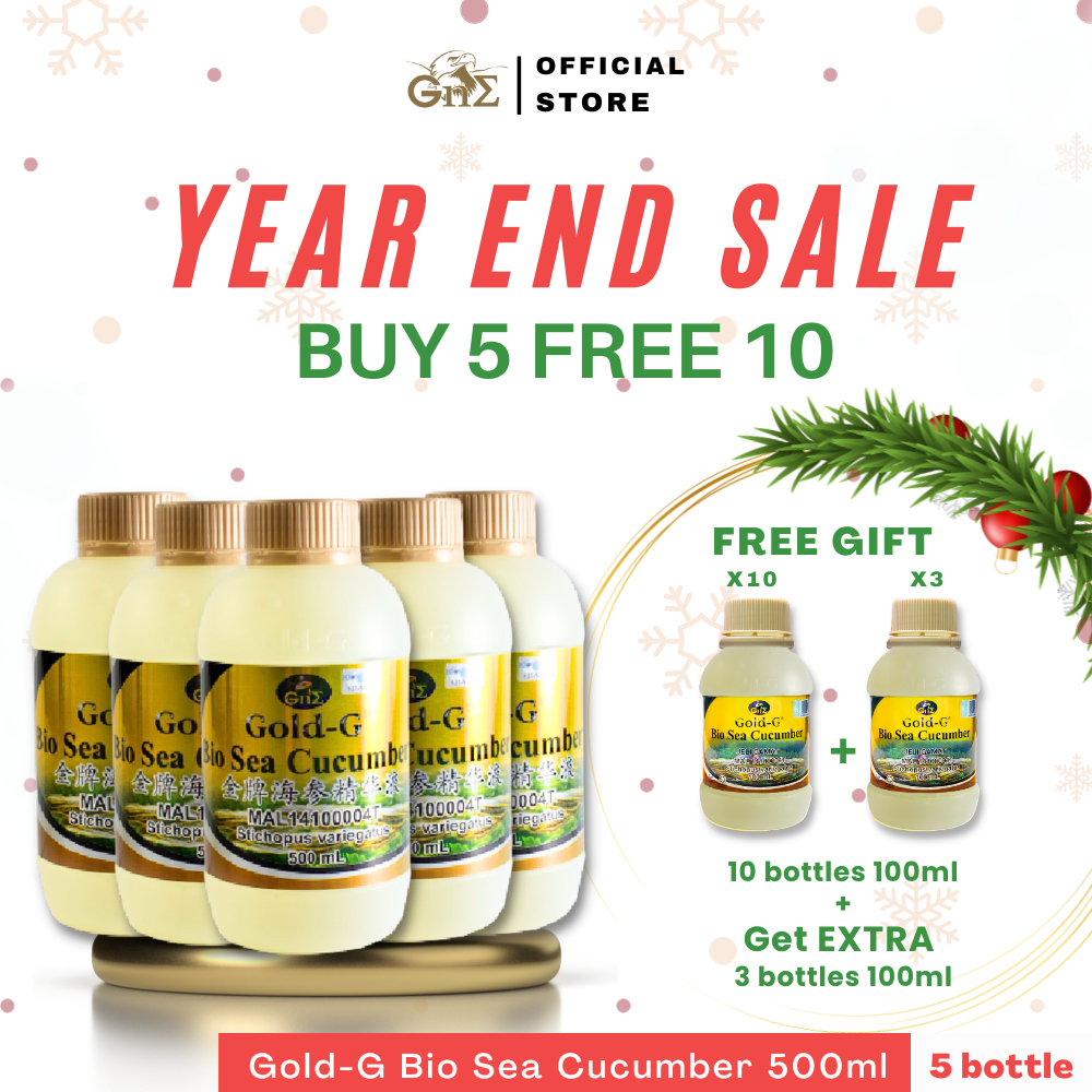 (YEAR END SALE) GoldG ® Bio Sea Cucumber 500ml 金牌海参精华液 (Promo Pack) Shopee Singapore