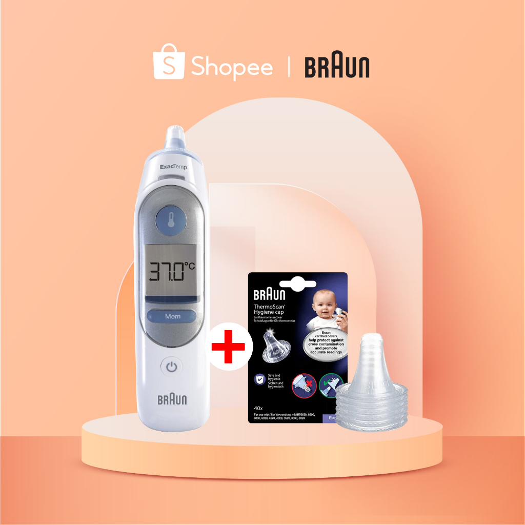 Braun ThermoScan 5 IRT 6510 Thermometer with wide angle probe for