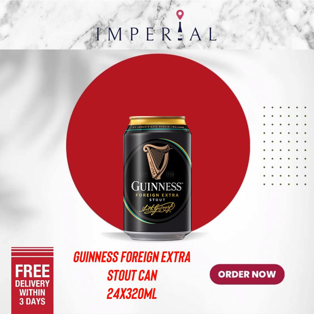 Guinness Foreign Extra Stout - 24X320ML (BBD: 11/2025) | Shopee Singapore