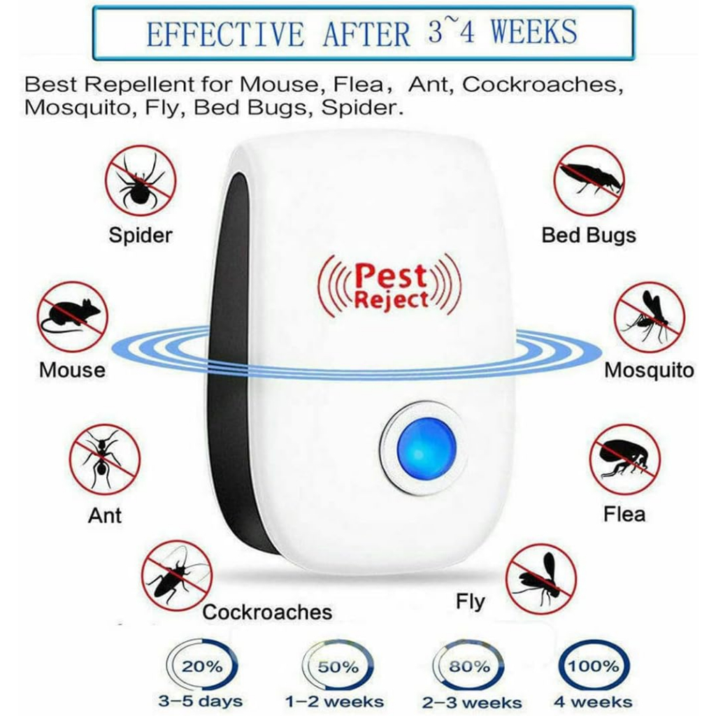 🌟 SG LOCAL STOCK 🌟038) ULTRASONIC PEST REPELLER ANTI RODENT BUG RAT ...