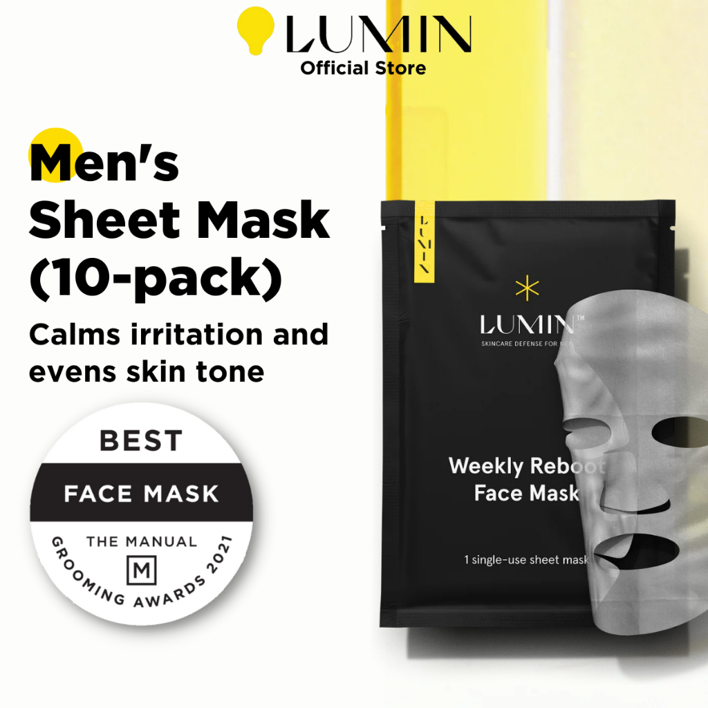 LUMIN | Weekly Reboot Face Mask (10 Pack) Restores Rejuvenates Skin ...