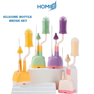 Bottle Brush 8 Pack Cup Cleaner Sponge Brush Set Detachable Long Handle  Bottle Cleaner Set Baby Nipple Brushes, Straw Brushes, Bottle Clamp