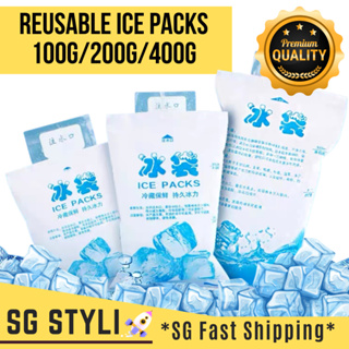 Reusable Ice Pack Freezer Block Freezable Therapy Pain Ice Bag Cooler Lunch  Box