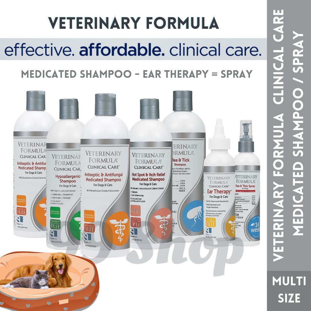 Veterinary Formula Clinical Spray / Medicated Shampoo / Antiseptic ...