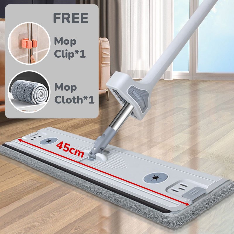 [45cm]Lazy Magic Mop/Floor Mop/Micro Fiber Cleaning Cloth | Shopee ...