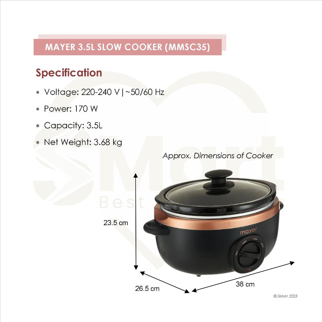 3.5 litre slow cooker hotsell