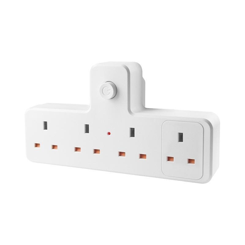 Extension Plug Adapter with USB+Type C Multi Plug Extender 13A UK Plug