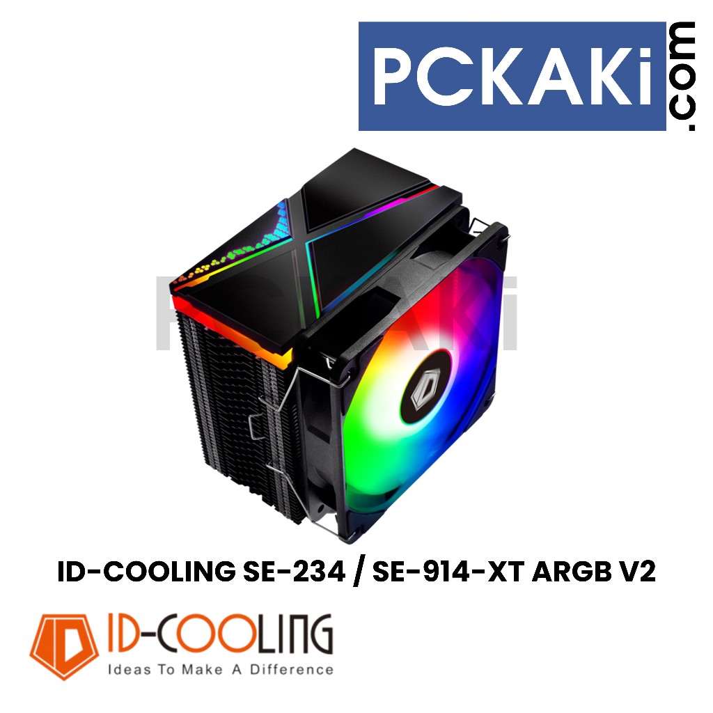 Id Cooling Se 234 Se 914 Xt Argb Tdp Cpu Cooler Full Argb Cover Tower Heatsink And Argb Fan Se