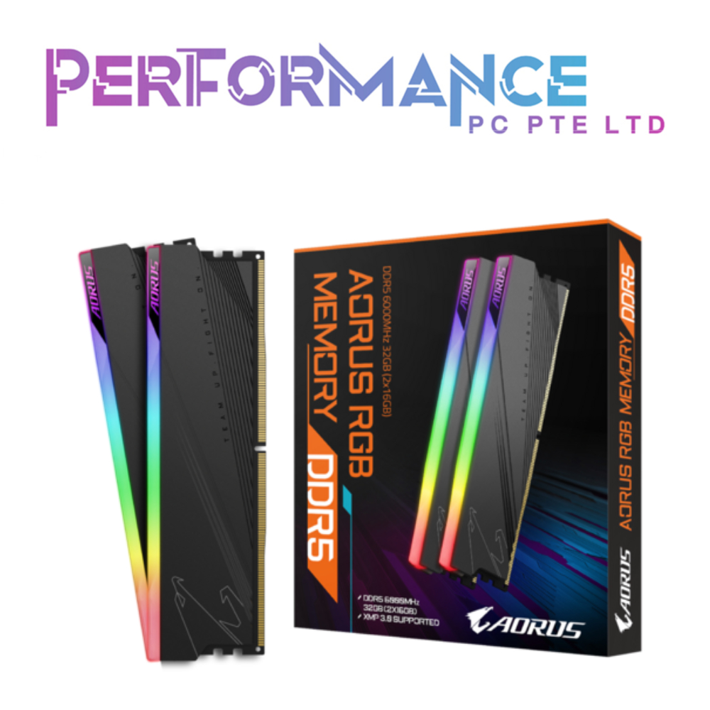 GIGABYTE AORUS RGB Memory DDR5 32GB (2x16GB) 6000MT/s (LIMITED LIFETIME WARRANTY BY CDL TRADING