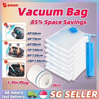 1/2/5Pcs Vacuum Bag Travel Space Saving Roll up Compression