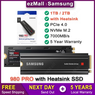  SAMSUNG 980 PRO SSD with Heatsink 2TB PCIe Gen 4 NVMe