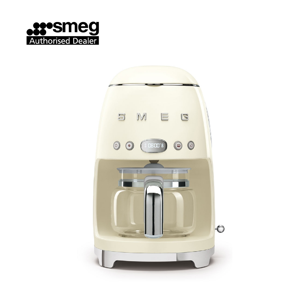 Smeg Drip Filter Coffee Machine DCF02 (Cream) Shopee Singapore