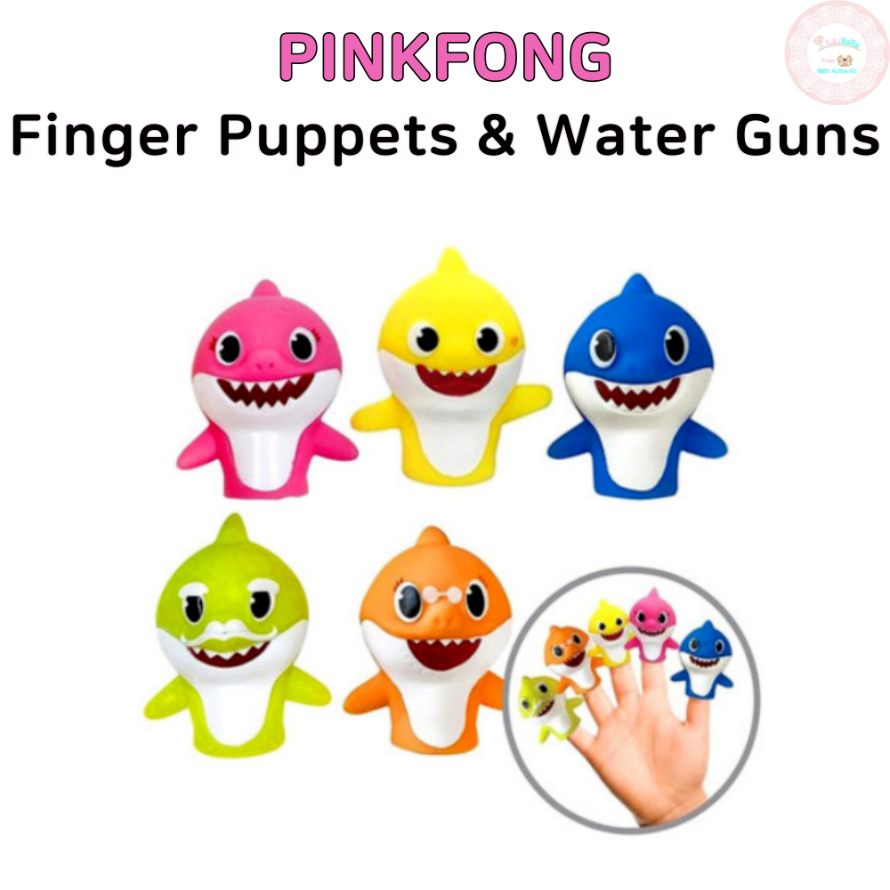 Pinkfong Baby Shark Finger Puppets Toy Hand Puppet Doll Water Play Toy