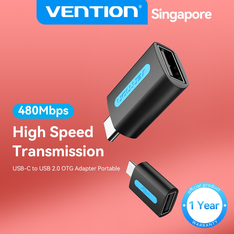 Vention USB Male to Type C Female OTG Adapter Converter Cable for Phone ...
