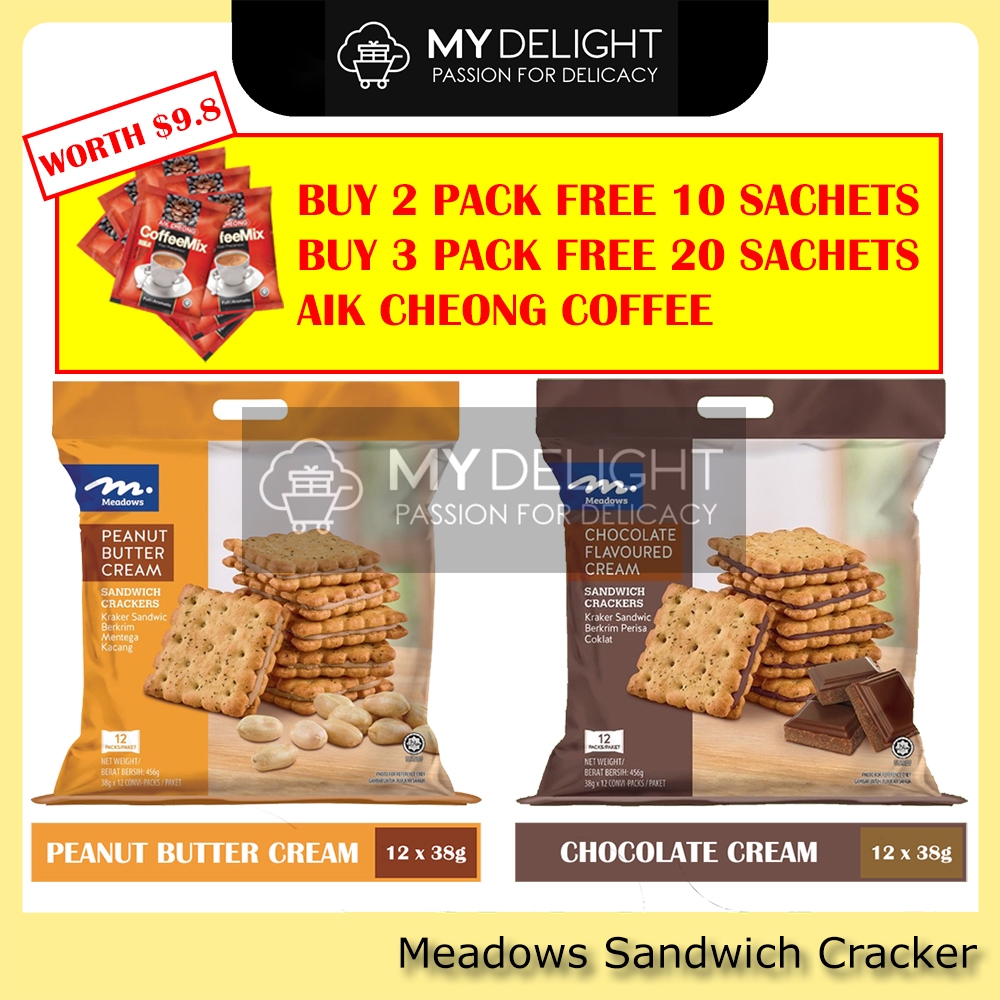 (12's x 38g) Meadows Chocolate Peanut Butter Sandwich Cracker Similar