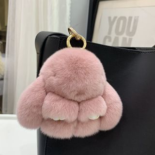 Soft Faux Rabbit Fur Pom Pom Tassel Pompom Keychain Fluffy Car Keyring For  Womens Bag Pendant Jewelry From Blackpearl888888, $1.07