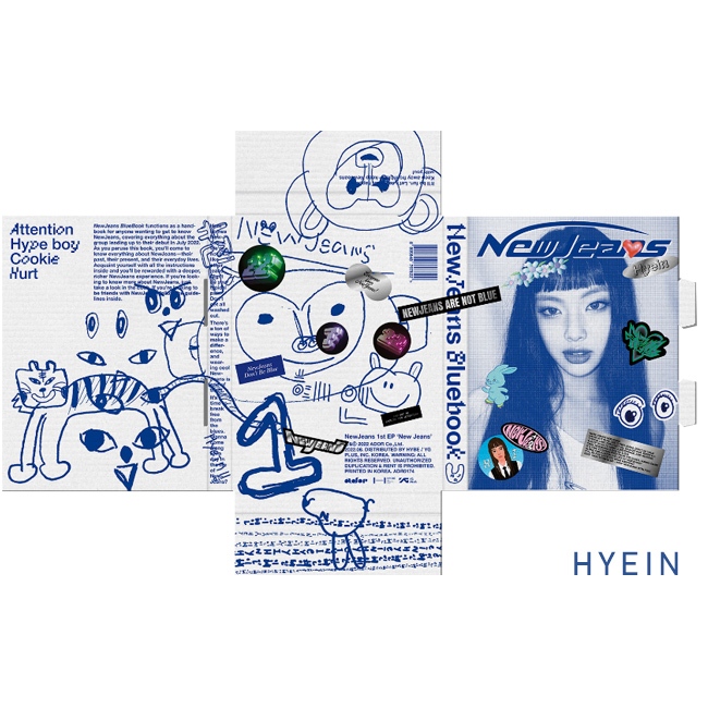 NEWJEANS - 1ST EP [ NEW JEANS ] Bluebook Ver. | Shopee Singapore