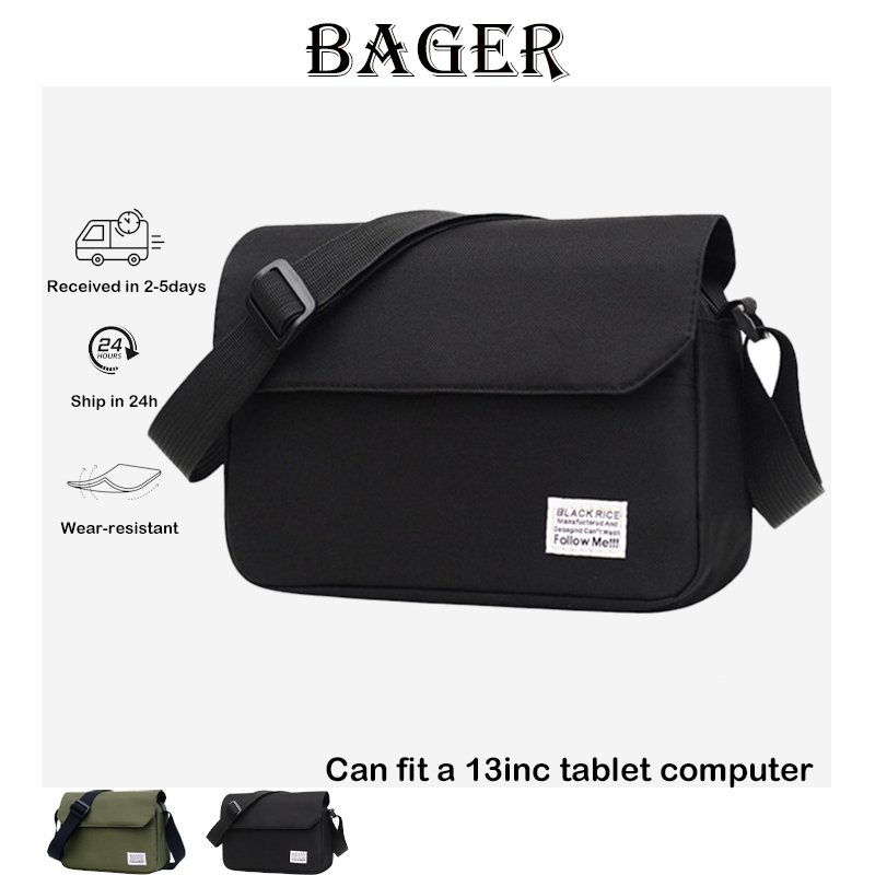 【SG Local】Men Sling Bag Men Messenger Bag Waterproof Men Shoulder Bag