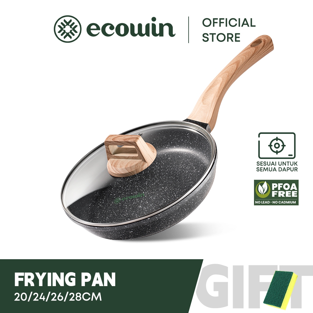 Frying Pan 28cm Wok Pan Non-stick Pan Skillet Cauldron Induction
