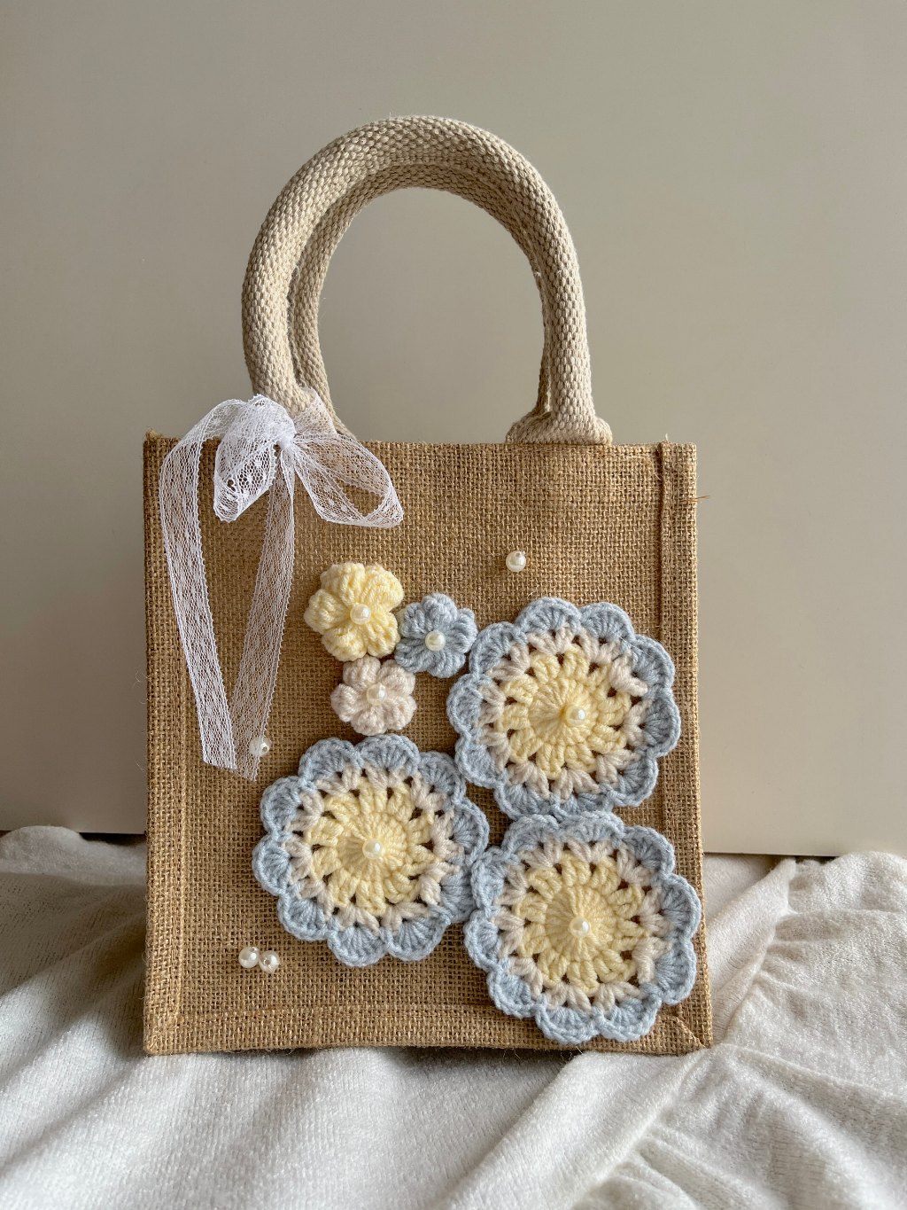 Personalised best sale crochet bag