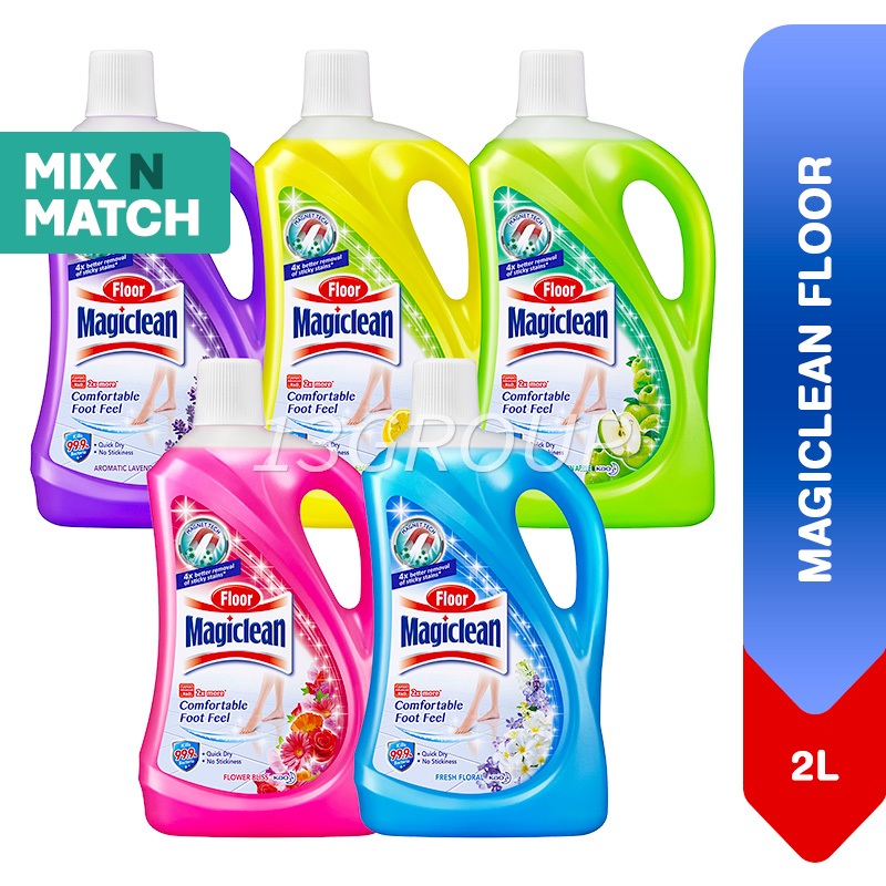 Magiclean Floor Cleaner Antibacterial Quick Dry Formula, 2L Shopee Singapore