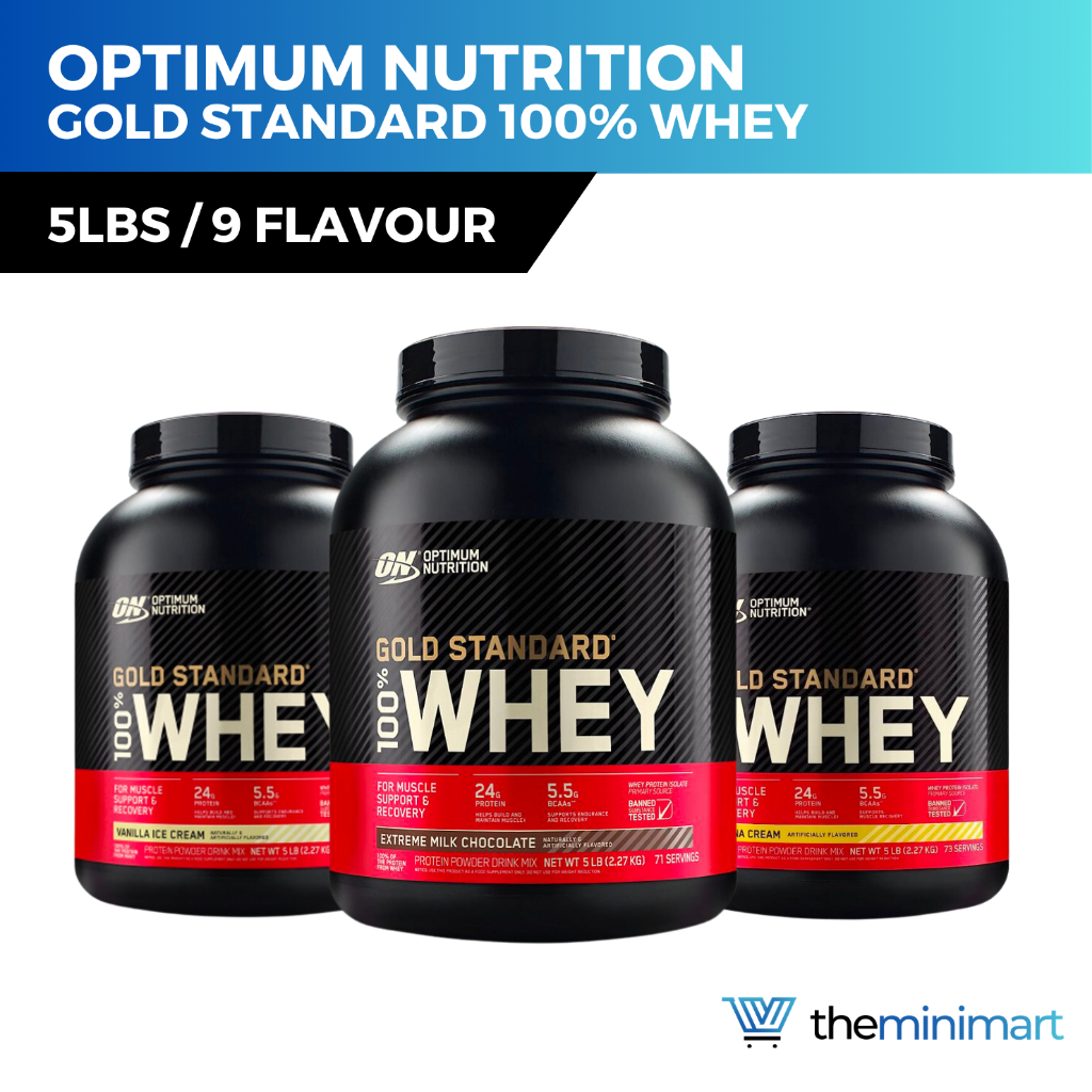 Optimum Nutrition Whey Protein 5LBs - Gold Standard | Shopee Singapore