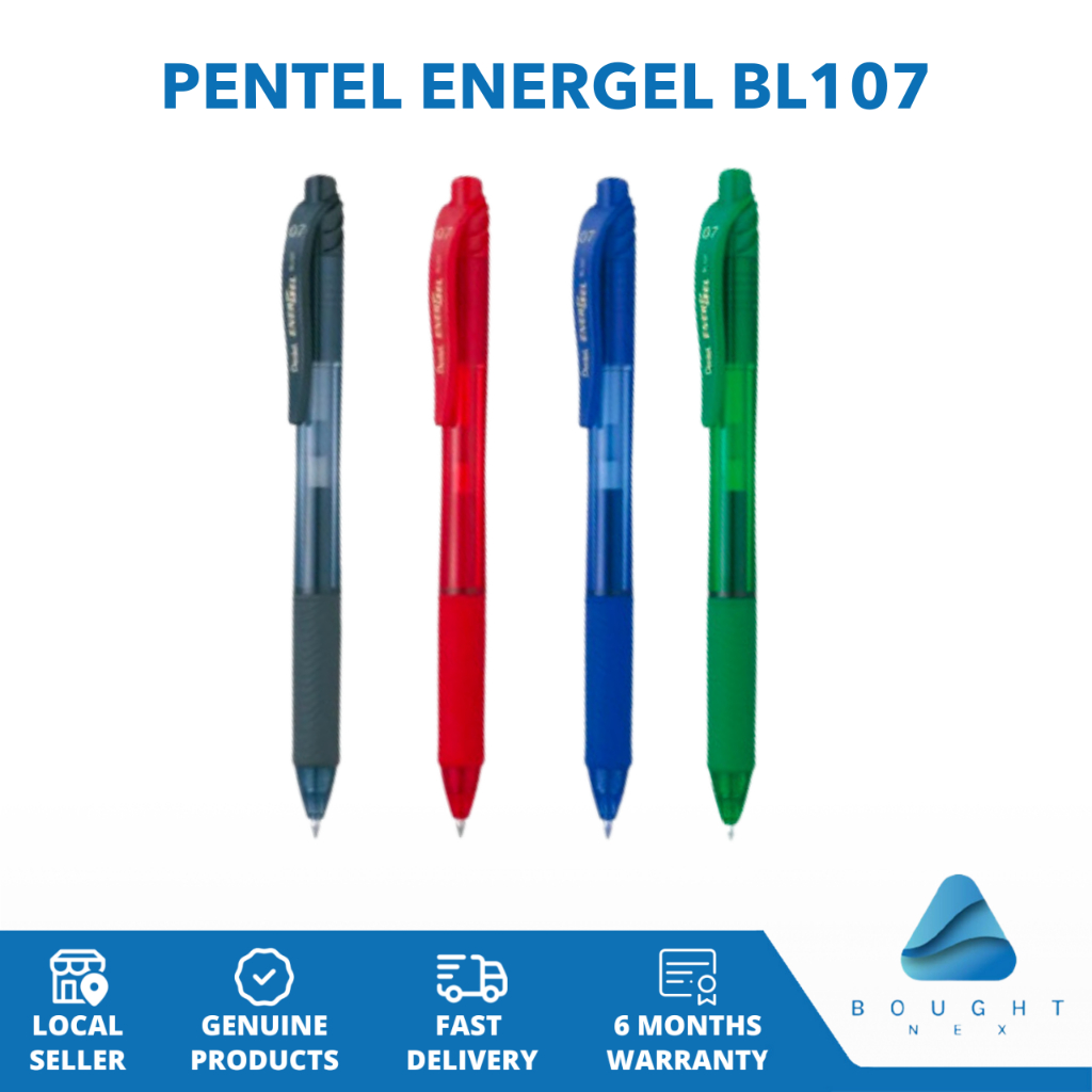 Pentel Energel BL107 Gel Ink Pen - High-Quality, 0.7mm, Smooth Writing ...