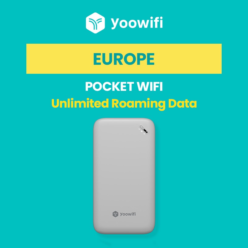 Yoowifi Europe Unlimited data Pocket Wifi hotspot Rental Travel Wifi