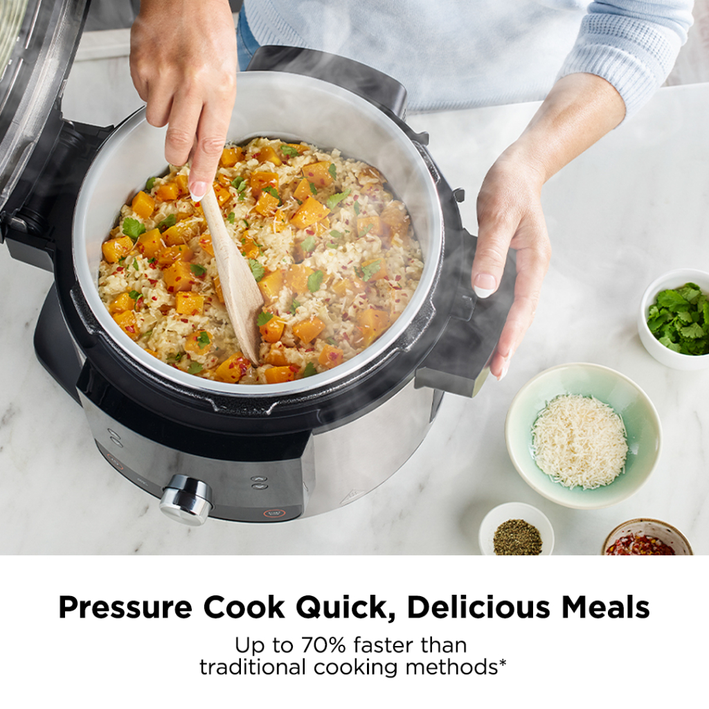 Ninja Foodi 11 in 1 SmartLid Multi cooker in one pot with 6L Capacity and Recipe Book Ninja OL550 Shopee Singapore