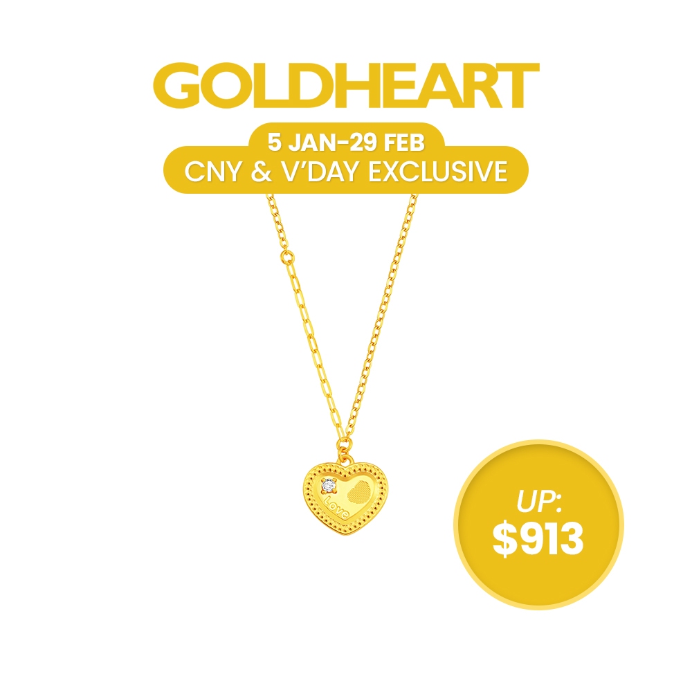 Goldheart necklace sale