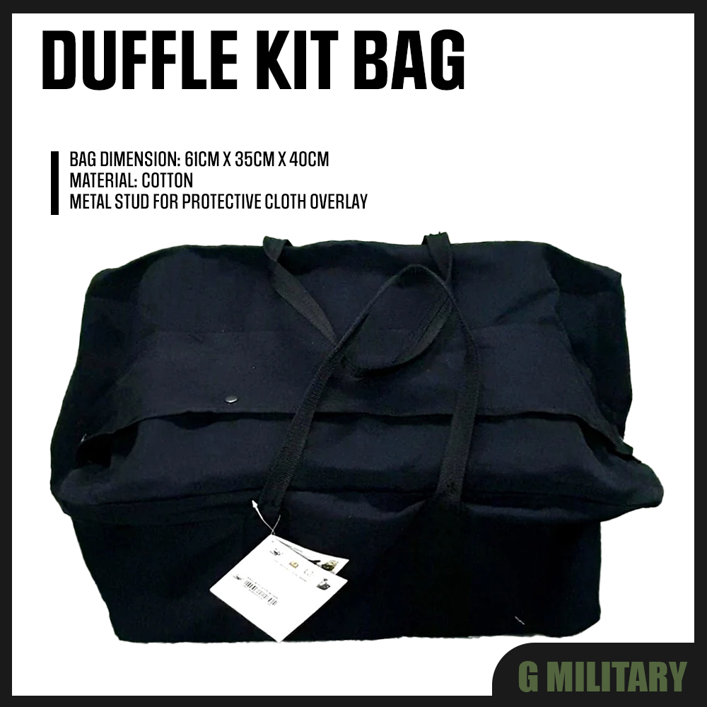 [SG Seller] Black Duffle Kit Bag Shopee Singapore