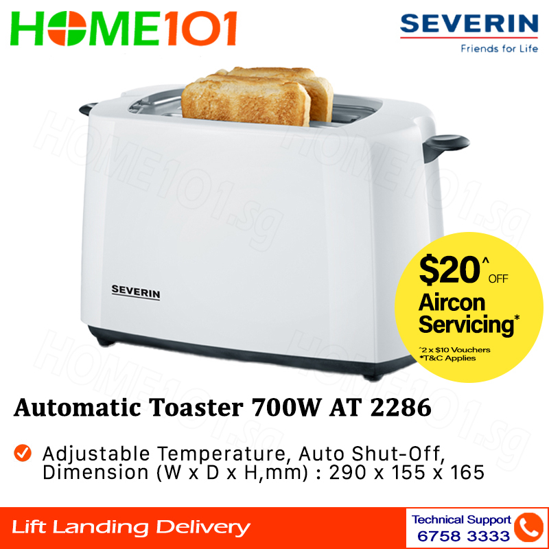Severin Automatic Toaster White 700W AT 2286 | Shopee Singapore