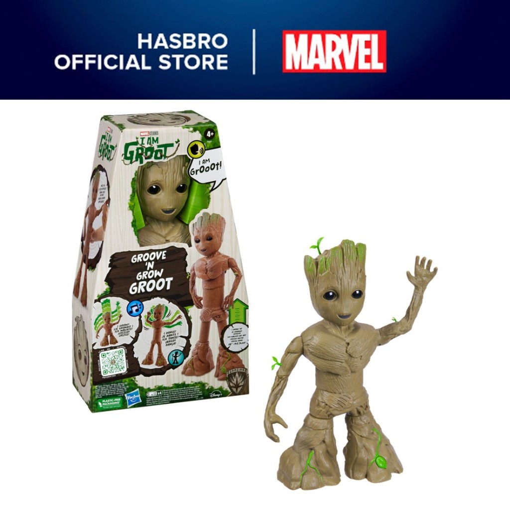 Marvel Studios I Am Groot Groove N Grow Groot Inch Interactive Action Figure Super Hero