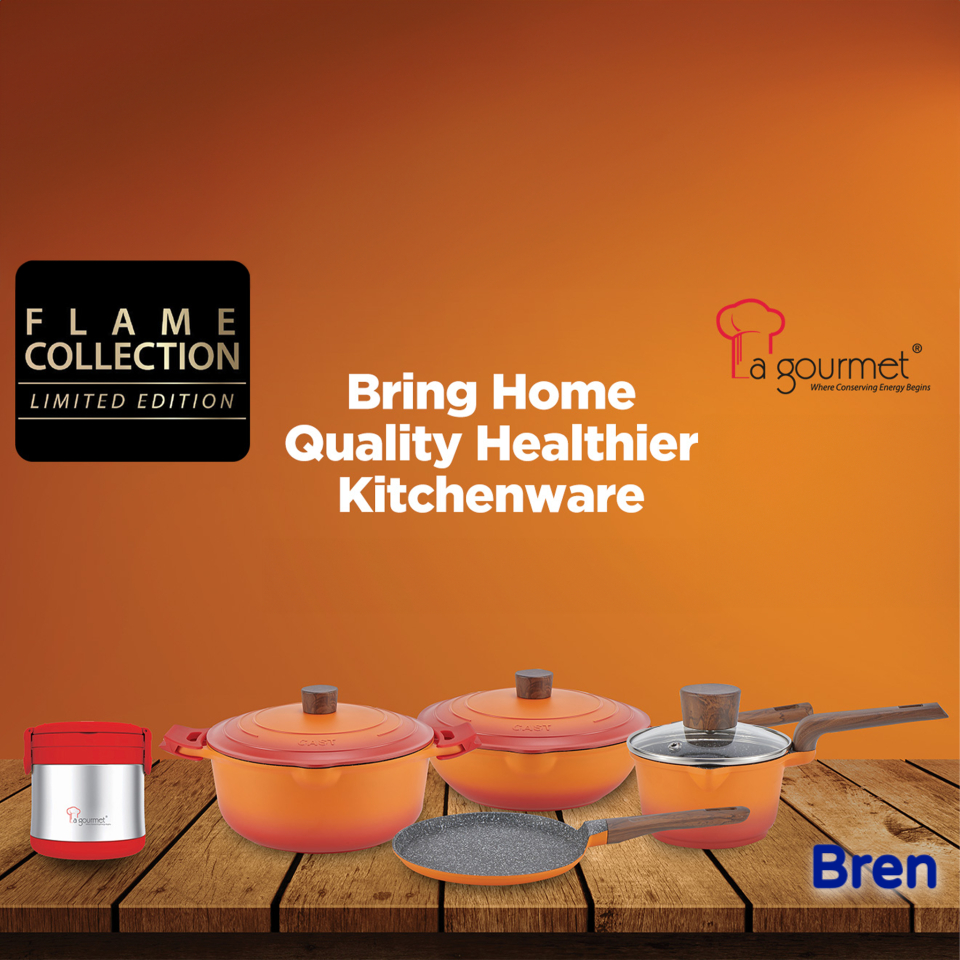 La Gourmet Flame Collection (Crepe Pan/Saucepan/Wok/Casserole/Steamer/Lunchbox/Rice Cooker