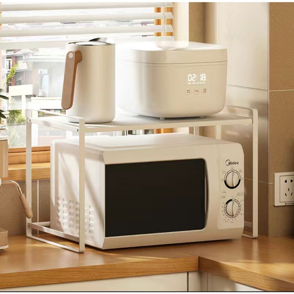 SG Stock Metal Microwave Oven Organizer Rack Oven Shelf, Oven Rack ...